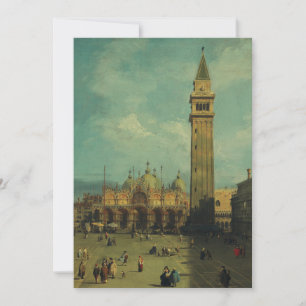 Convite Praça de São Marcos por Canaletto