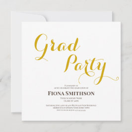 Convite Praça do Partido do Formando Moderno Elegante