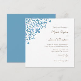 Convite Praça Regência Azul Fleur de Lis