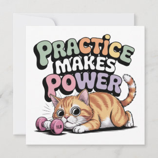 Convite Practice Makes Power