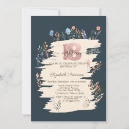 Convite Prado de Flores Silvestres da Primavera Aniversári