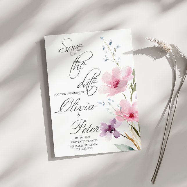 Convite Prado Florido Foto Salvar A Data (Criador carregado)