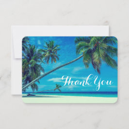 Convite Praia Branca de Sandy com Obrigados de Casamento d