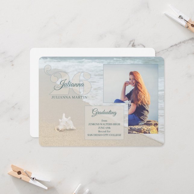 Convite Praia - Classe de Graduação 2025 (Frente/Verso In Situ)