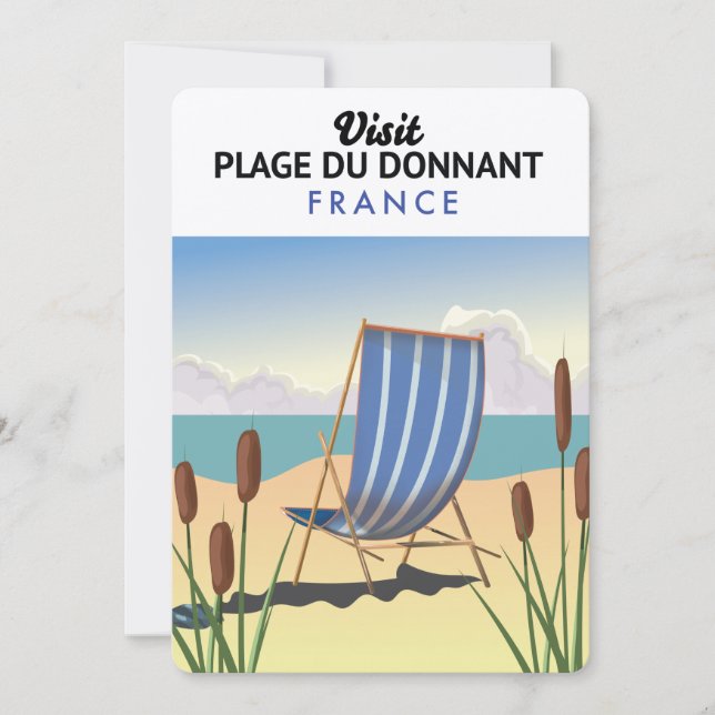 Convite Praia do Donnant França (Frente)