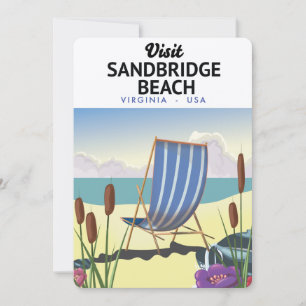Convite Praia Sandbridge Beach Virgínia EUA,
