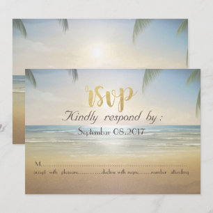 Convite Praia Sunset Palms RSVP