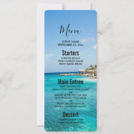 Convite Praia tropical Cênica com Casamento de Huts Thatch