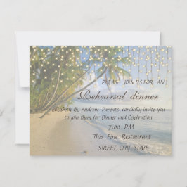 Convite Praia Tropical,Palm,Janto de Ensaio de Luzes de Co