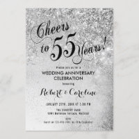 Prata do 55º aniversário de casamento