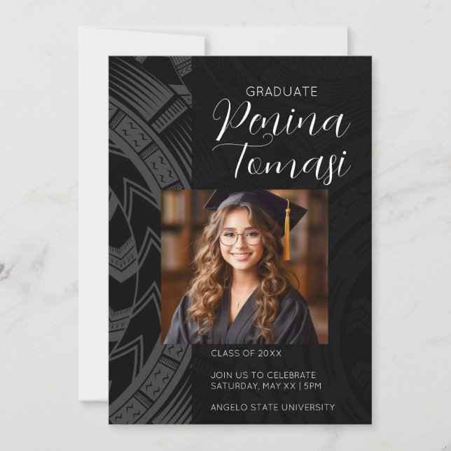 Convite Prata e preto (Frente)