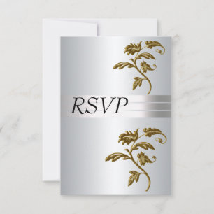 Convite Prata RSVP