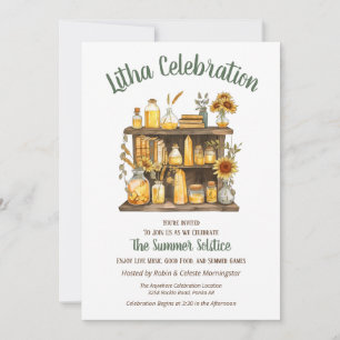 Convite Prateleira de Botânica do Solstício de Verão de Li