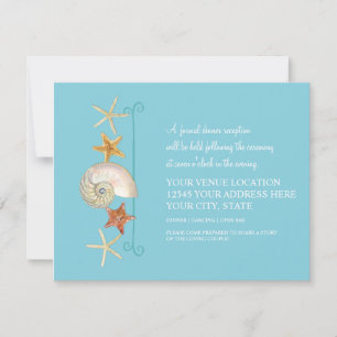 Convite Prateleiras tropicais Starfish Nautilus Summer
