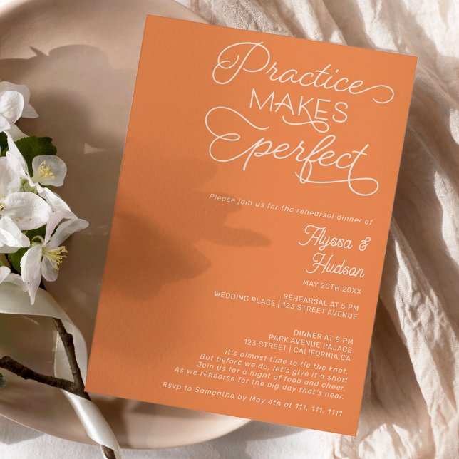 Convite Pratique janto perfeito de ensaio de casamento de  (Criador carregado)