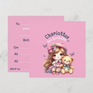 Convite Prato de papel personalizado para aniversariante