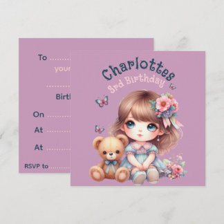 Convite Prato de papel personalizado para aniversariante