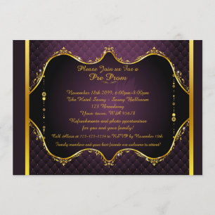 Convite pré-Baile de formatura, Pré-Baile de for