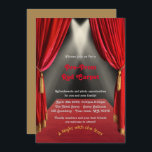 Convite pré-Baile de formatura, Pré-Baile de forma<br><div class="desc">Convite pré-Baile de formatura,  Pré-Baile de formatura,  Tapete Vermelho,  15,  16.o,  17.o,  18.o,  Quinceanera,  Doce-16,  estilo Gatsby,  preto,  Dourado,  Elegante,  RSVP incluído de volta</div>