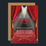 Convite pré-Baile de formatura, Pré-Baile de forma<br><div class="desc">Convite pré-Baile de formatura,  Pré-Baile de formatura,  Tapete Vermelho,  15,  16.o,  17.o,  18.o,  Quinceanera,  Doce-16,  estilo Gatsby,  preto,  Dourado,  Elegante,  RSVP incluído de volta</div>