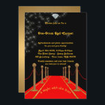 Convite pré-Baile de formatura, Pré-Baile de forma<br><div class="desc">Convite pré-Baile de formatura,  Pré-Baile de formatura,  Red-Carpet, 15,  16th, 17th, 18th, Quinceanera,  Sweet-XVI, Estilo Gatsby,  preto,  Dourado, Elegante, RSVP incluído de volta</div>