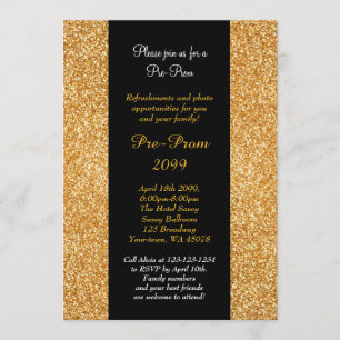 Convite Pré-Baile de formatura, Pré-Baile de formatura, Qu