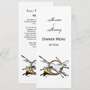 Convite Pré-Papoila Equestre Pulando Pela Cor Do Corno