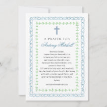 Prece do Batismo da Cruz Verde Azul