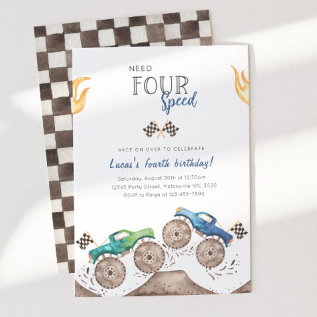 Convite Precisa de um Caminhão Monstro de Quatro Velocidad (Criador carregado)