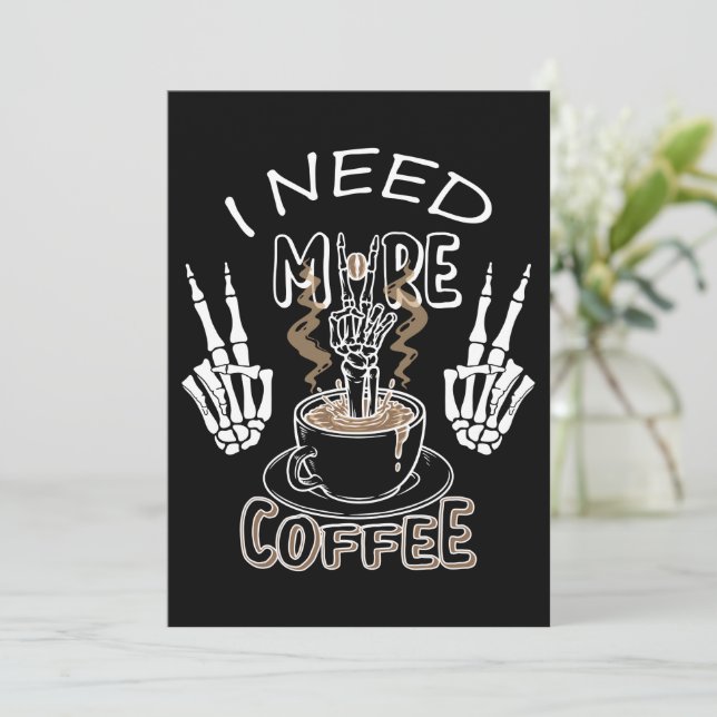 Convite Preciso de mais presentes para o halloween (Em pé/Frente)