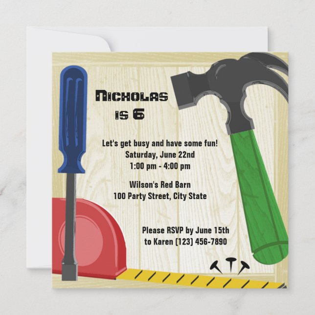 Convite Prédia de aniversário divertida (Frente)