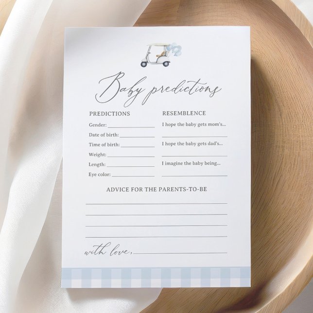 Convite Predições e conselhos sobre Chás de fraldas de Gol (Criador carregado)