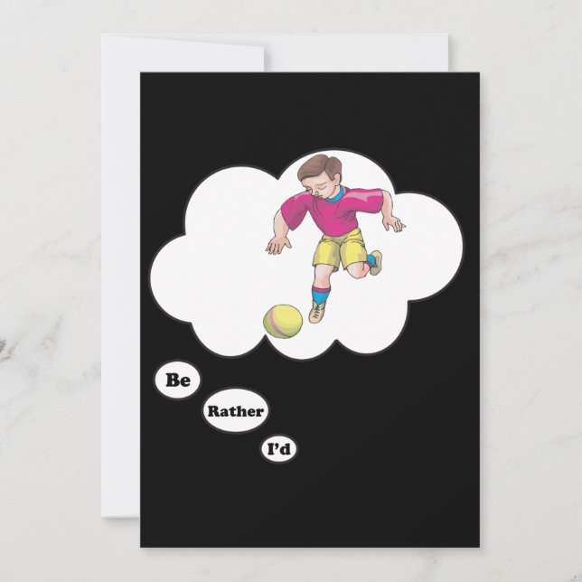 Convite preferencialmente estaria jogando Kickball (Frente)