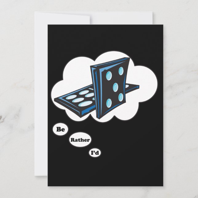 Convite preferencialmente jogar Dominos 2 (Frente)