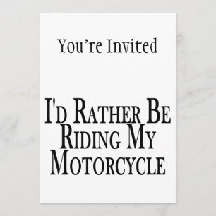 Convite Preferencialmentes Estão Dirigindo Minha Motocicl