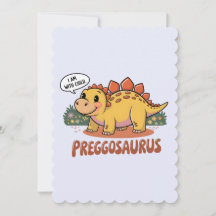 Preggosaurus Eu Estou Grávida Dinossauro de Gravid