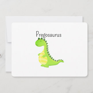 Convite Pregosaurus Divertido Chuveiro de Bebê Dinossauro