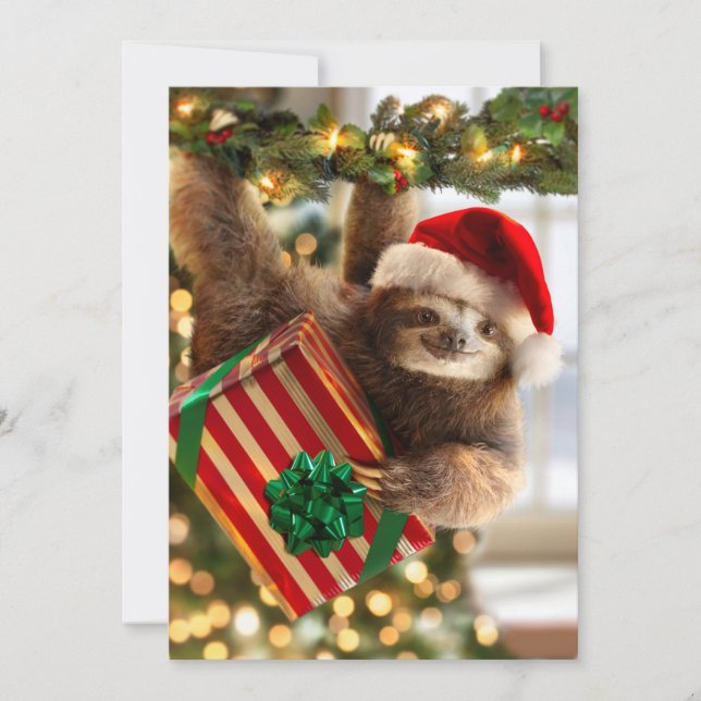 Convite Preguiça Traz Presentes (Frente)