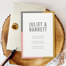 Prêmio de Casamento Mínimo de Bloco de Cores