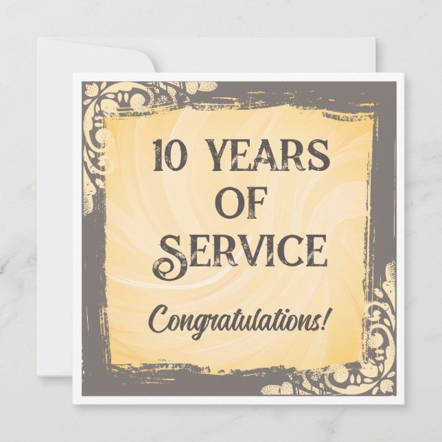 Convite Prêmio de reconhecimento de aniversário de funcion (Frente)