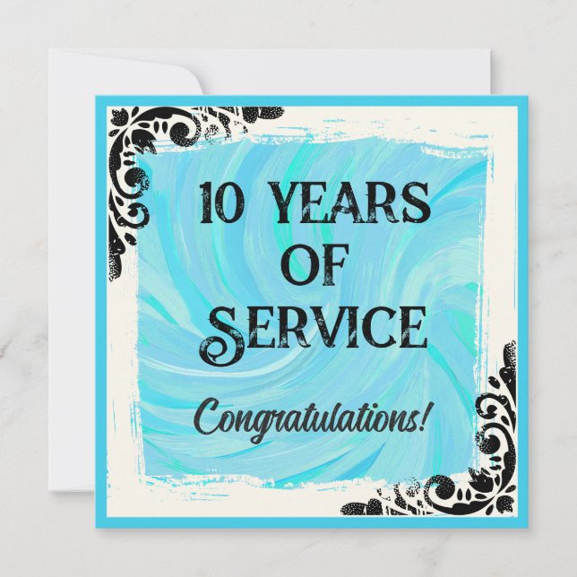 Convite Prêmio de reconhecimento de aniversário de funcion (Frente)