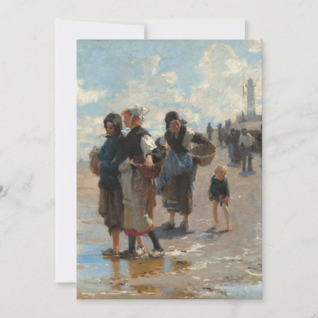 Convite Preparando-se para Pescar de John Singer Sargent (Frente)