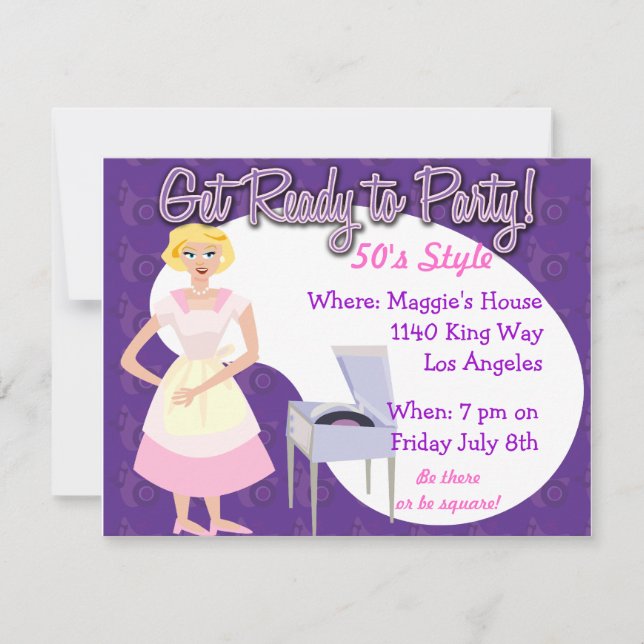 Convite Prepare-se para a festa! (Frente)