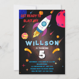 Convite Prepare-Se Para Viajar Em Galáxias Em Explosão