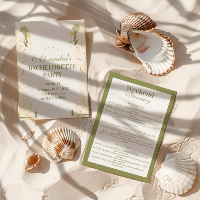 Convite Preppy Courtside Pickleball Bachelorette Party (Criador carregado)