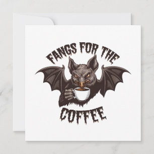 Convite Presas Assustadoras de Halloween para a Cafeína do