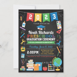 Convite Preschool Graduation Bunting & Chalkboard