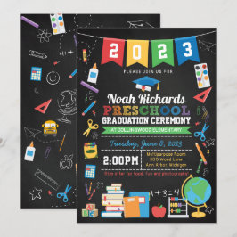 Convite Preschool Graduation Bunting & Chalkboard