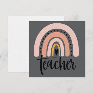 Convite Presente Arco-íris Amor Inspiração Professor Ensin