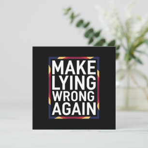 Convite Presente Contra Mentiras Novamente Resistir Anti-T